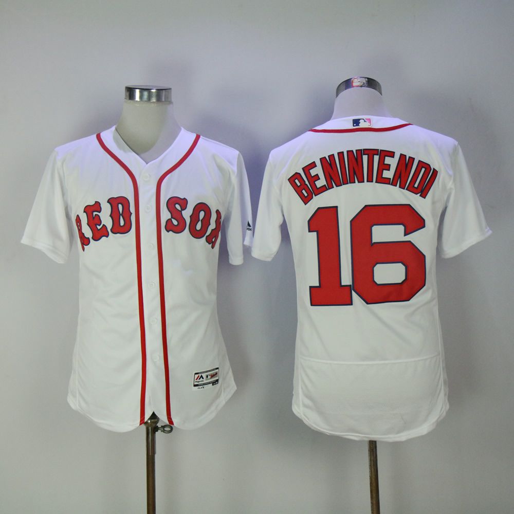 Men Boston Red Sox 16 Benintendi White MLB Jerseys